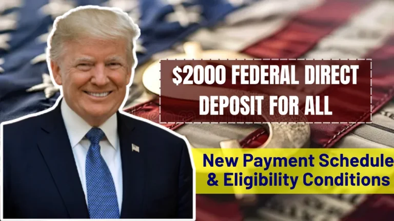 $2000 Federal Direct Deposit