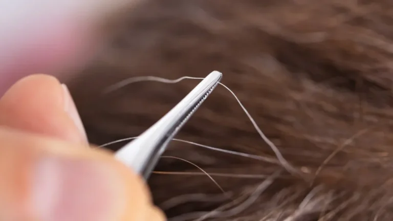 Plucking Gray Hair